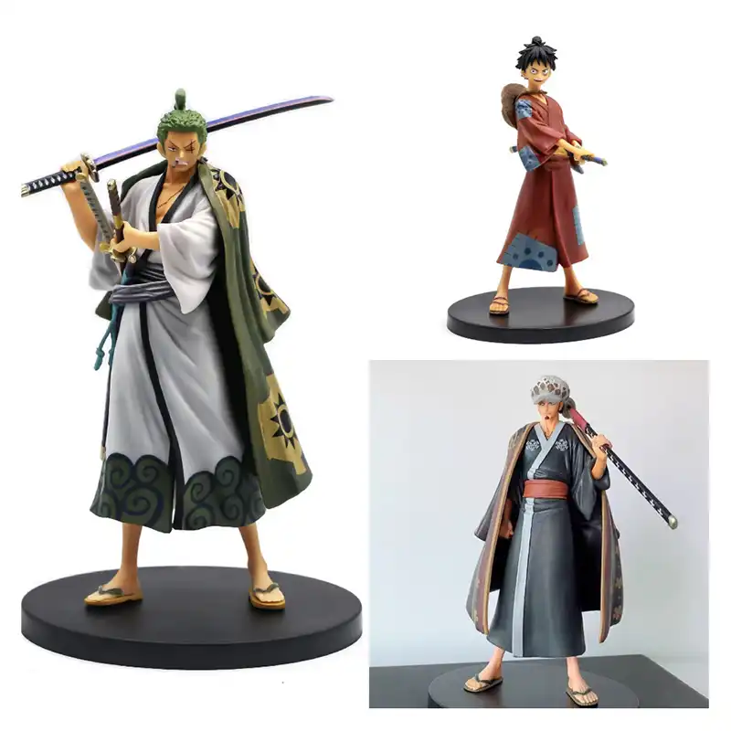 18 Cm One Piece The Grandline Men Roronoa Zoro Land Of Wano Country Ver Kimono Dxf En Pvc Figurine D Action Collection Modele Jouet Cadeaux Aliexpress