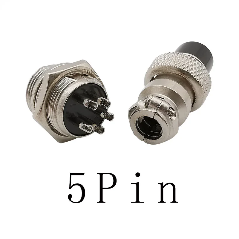 QUARKZMAN GX12 Luftfahrt Stecker 4-Pin - 5er Set Silber Für Elektronik & Industrie