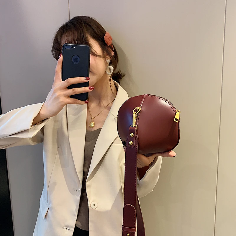

New Shell Bag Crossbody Bags for Women Irregular Shape Pu Leather Mini Shoulder Bag Designer Bags Famous Brand Women Bags Purses