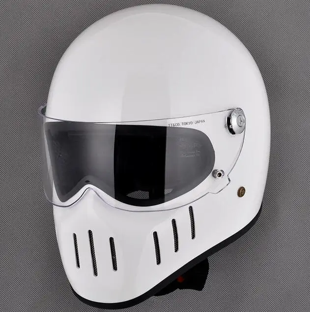 TT& CO Томпсон мото rcycle шлем полный лицо casco Мото шлем винтажный Чоппер ретро-шлем capacete мотоциклетный - Цвет: helmet