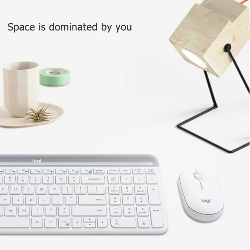 Комплект с клавиатурой и мышкой logitech MK470, USB Nano 2,4 ГГц, Беспроводная оптическая Клавиатура 1000 dpi, набор для мыши с клавиатурой