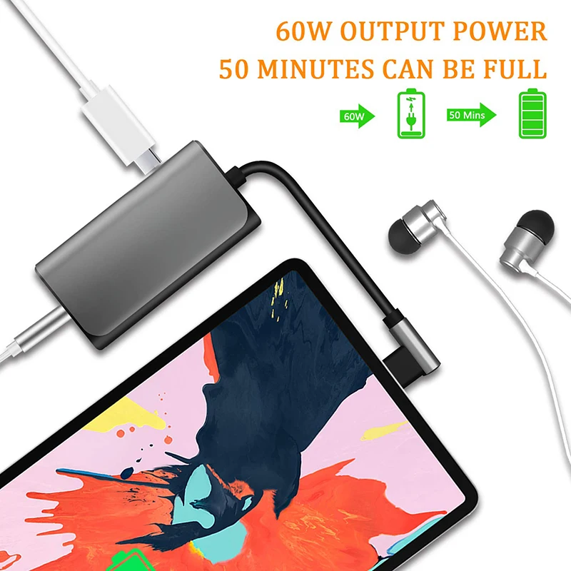 VASOUN Type C 3 5 Jack Earphone USB C to 3 5mm Headphone Adapter Fast Charge 2 in 1 AUX Audio Jack Adapter Cable Jack Converter