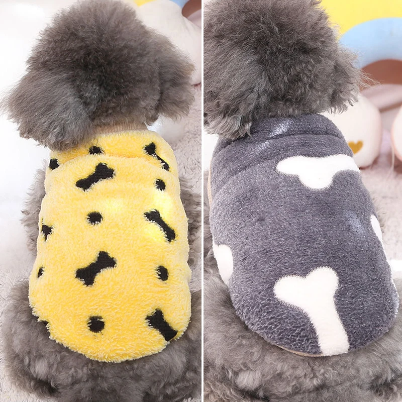 CuteDogVestSoftFleecePetClothesWinterWarmChihuahuaSweater