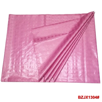 

Newest 100%Cotton Guinea Brocade Fabric Pink Bazin Riche Getzners Top Quality 2020 African Jacquard Fabric 10yard-330
