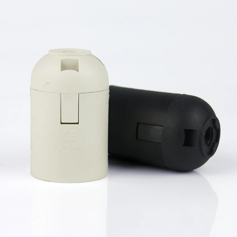 1PCS E27 Alastic Socket Light Bulb Lamp Light Holder New Arrival Small Screw Lamp Accessories 2 Colors Available
