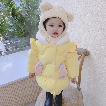 

jacket for kids children's winter jacket Girl The new 20 Warm Toddler cotton padded clothes baby's thickened cotton padded coat