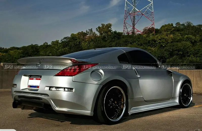 FRP зад крыло для Nissan Z33 350z сделать Стиль Стекло волокно широкий средства ухода за кожей заднее крыло тела комплект тюнинг Накладка для 350Z гоночные детали