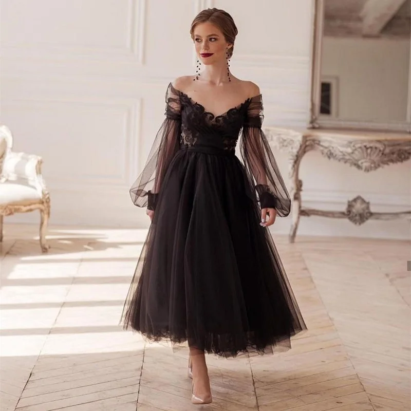 Tanie LSYX czarna księżniczka suknia