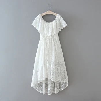 

2020 New Children Baby Lace Solid Dresses , Girls Princess High Quality Party Clothes 6 pcs/lot, Wholesale