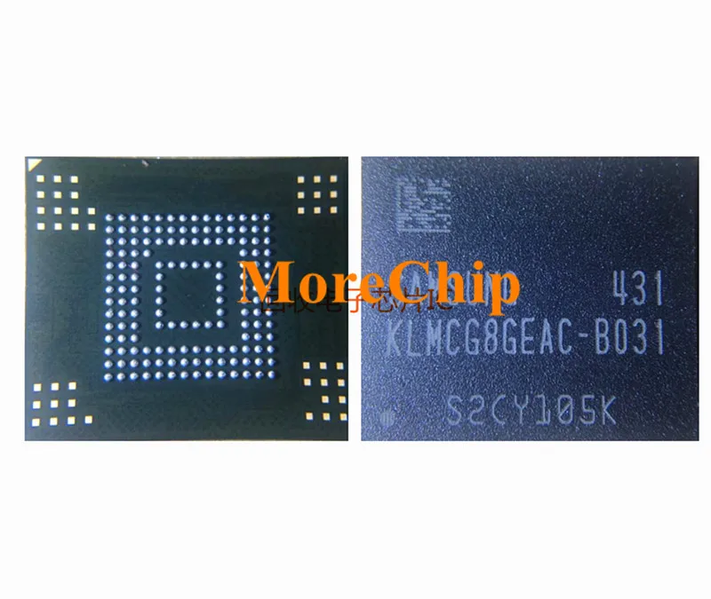 KLMCG8GEAC-B031&nbsp;eMMC 64GB NAND Flash Memory IC Chip BGA153 Used Soldered Ball 100% Tested Good 68元 1个_副本