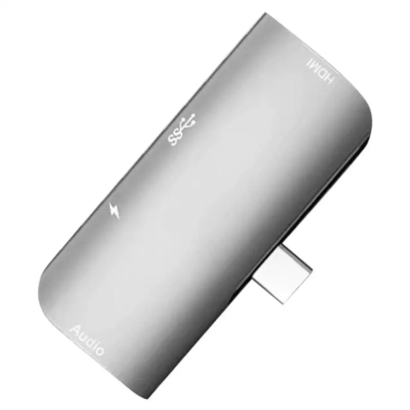 4 в 1 USB C концентратор тип-c к 4K HDMI+ USB3.0+ 87 Вт PD+ 3,5 мм аудио разъем адаптер