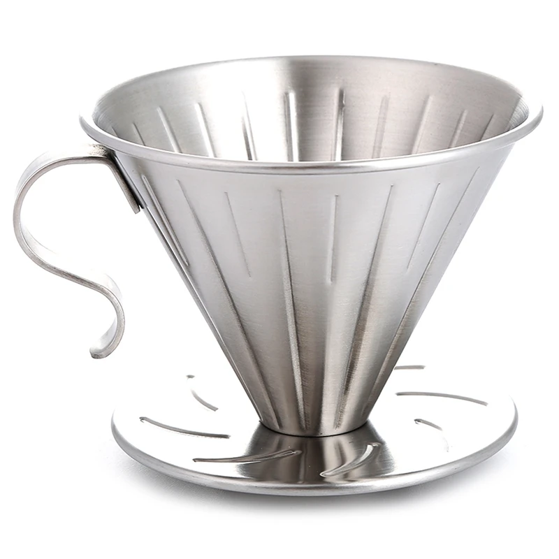 Нержавеющая сталь Clever Pour over Coffee Dripper Brewer Cone Filter кофеварка с идеальной
