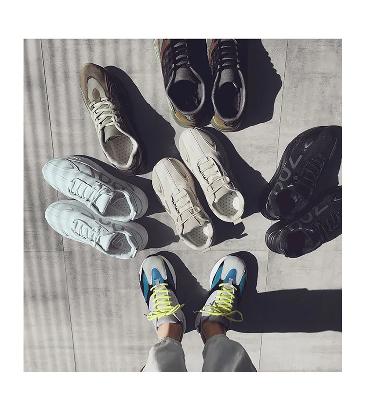 Пара спортивных кроссовок, дышащие кружевные кроссовки для бега, мужская повседневная обувь, нескользящая износостойкая подошва, флуоресцентная обувь