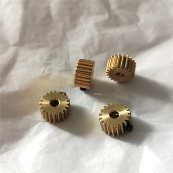 

2PCS Motor copper gear DIY sliding table lifting rail rack 0.5M 19T 5mm / 20T 3mm (with jackscrew)