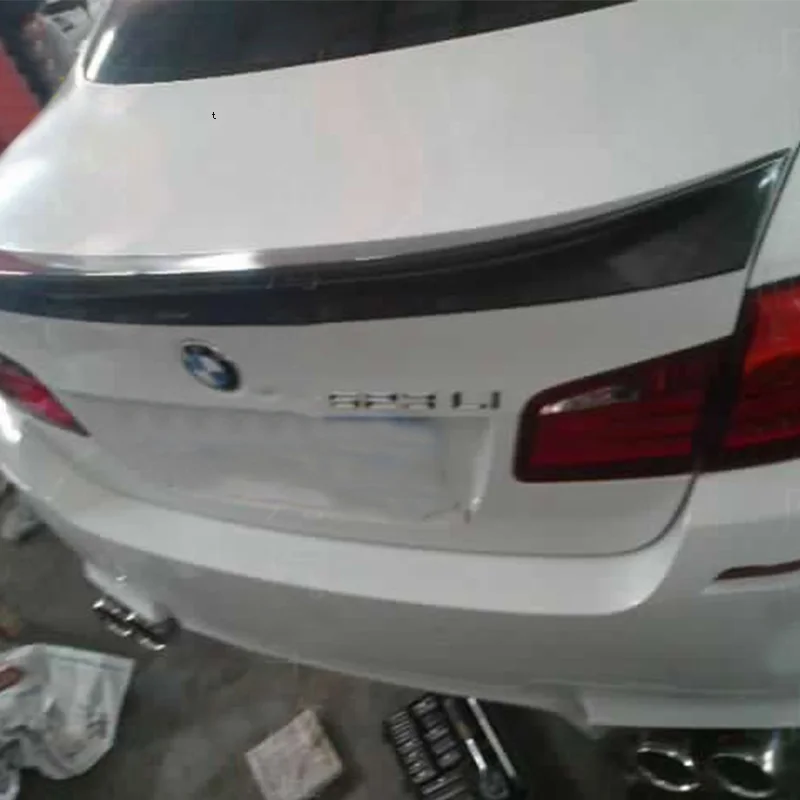 F10 M5 углеродное волокно задний спойлер для багажника крыло BMW 5 серии седан AC Стиль