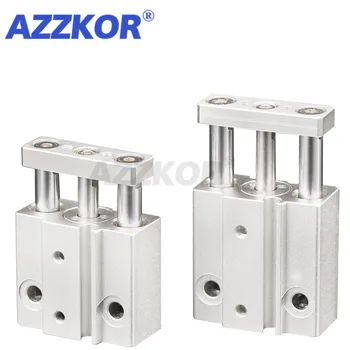 

MGJ Type Miniature Cylinder with Guide Rod Three-rod Cylinder 10mm Bore to 5 10 15 20 25 30mm