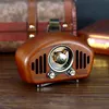 Classic vintage retro Wood FM AM SD MP3 Bluetooth  Rechargeable Radio with Speaker Supports AUX Function Strong Bass Loud Volume ► Photo 1/6