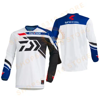 

New Arrive Plus Size Autumn Daiwa Dawa Men Fishing Shirt Breathable Hygroscopicity Quick Drying Anti-UV Fishing Clothing XS-5XL