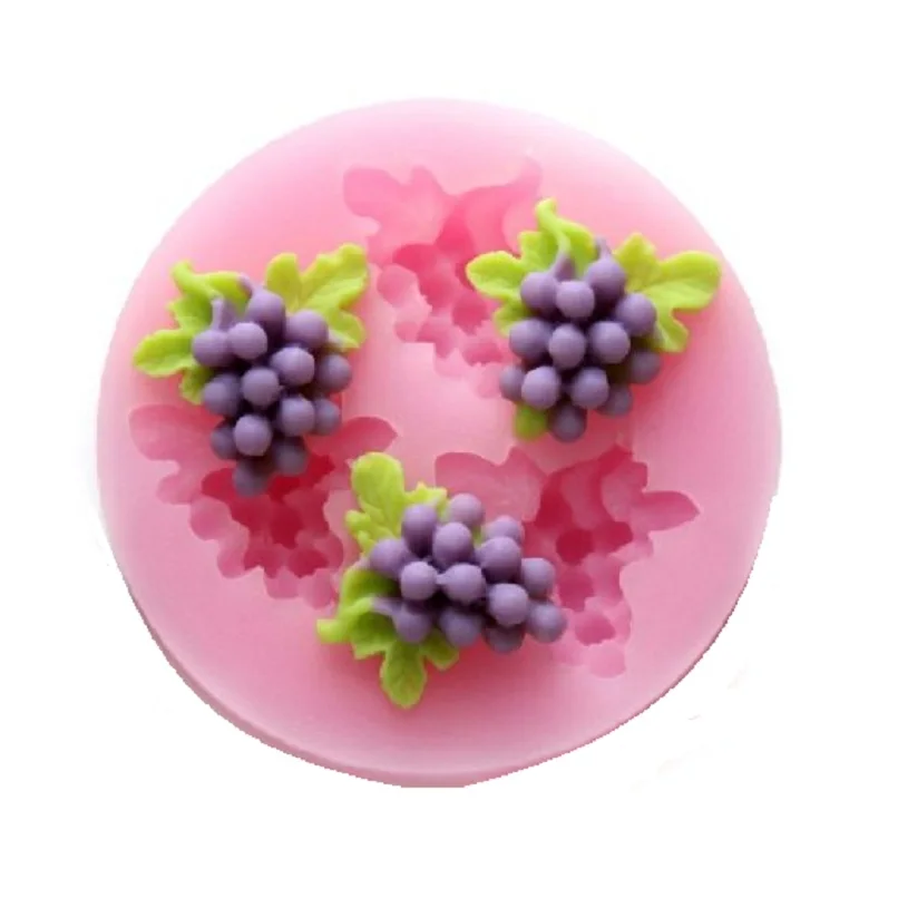 3D Grape Silicone Fondant Mold Cake Decorating Tool SugarCraft Art Resin Clay GumPaste Soap Ice Cube Chocolate DIY Mould | Дом и сад