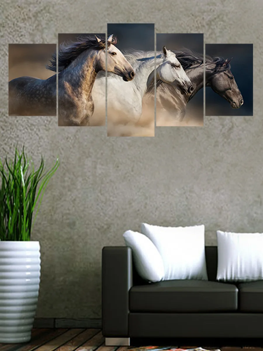 Qt015 Horse Running New Style Combination Creative Wall Stickers Decoration Cool Wall Stickers Customizable Wholesale