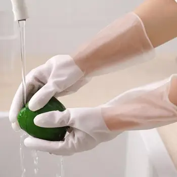 

1 Pair Non-slip Waterproof Chores Dish Washing Laundry Cleaning Latex Gloves
