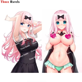 Three Ratels H43 Fujiwara Chika Kaguya Sama Wa kokrasetai Tensai Tachi No Renai Zunousen 노트북 수하물 스케이트 보드 용 스티커