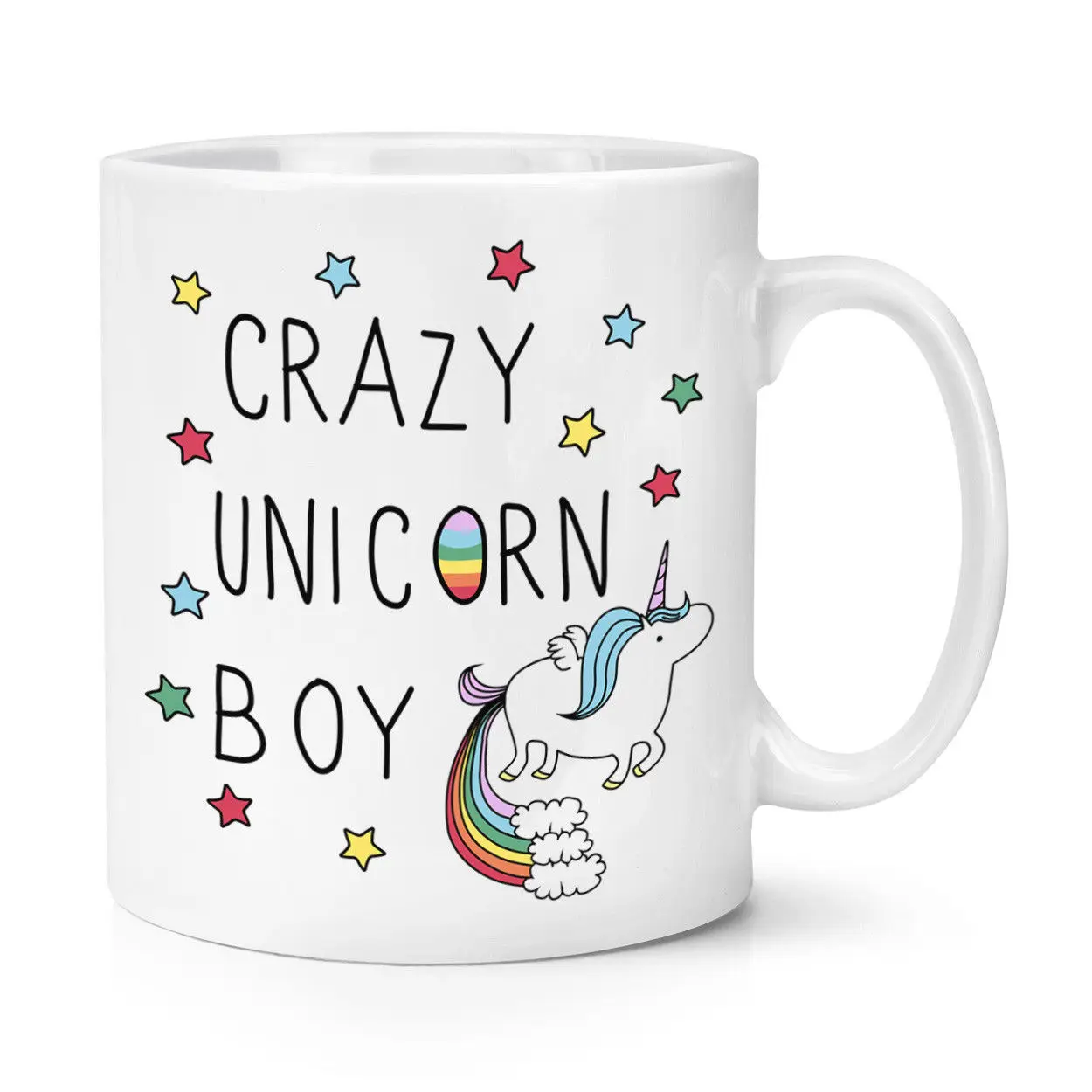 Кружка Crazy Unicorn Boy 11 унций забавная кружка с радугой | Дом и сад