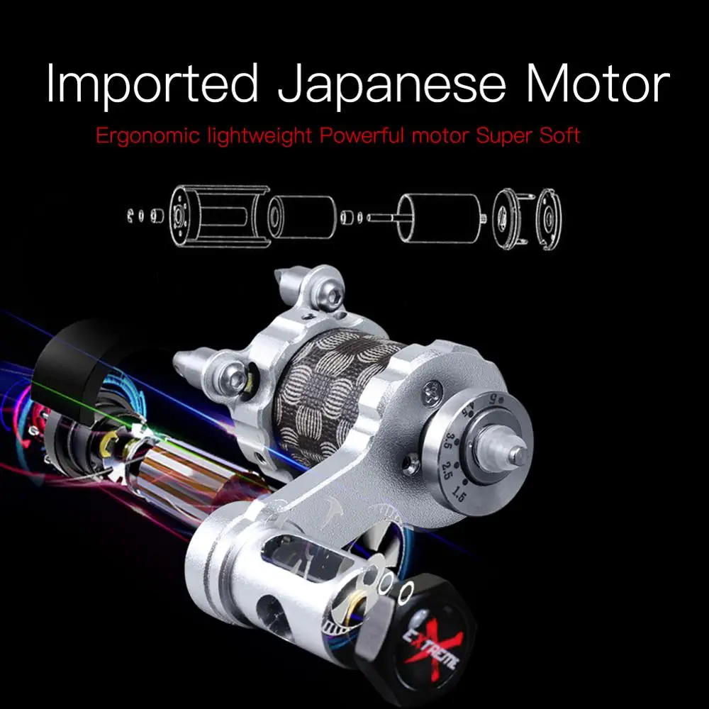 Профессиональный регулируемый ход татуировки роторная машина пистолеты сильный двигатель татуировки художников поставки