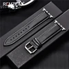 REMZEIM Cowhide Leather Strap for Apple Watch Band 44mm 40mm iwatch 5 4 3 2 1 Wristband 42mm 38mm bracelet Watch Accessories ► Photo 1/6