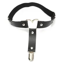 Новейшая Черная Женская эластичная цепочка с сердечками, пояс для чулок, пояс для костюмированной вечеринки, высокое качество, эластичное облегающее кольцо, подвязка