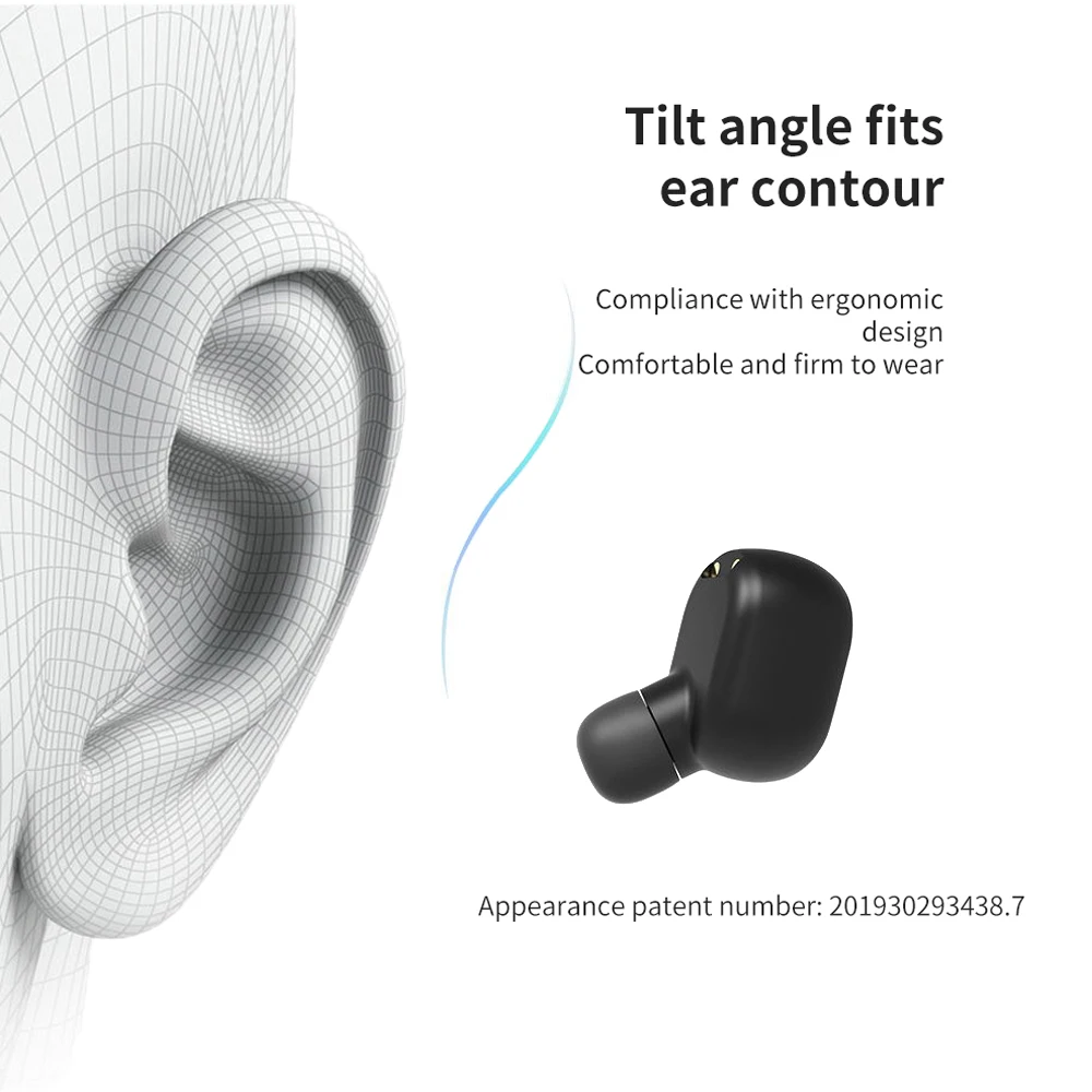 FIOVEME TWS Bluetooth Earphone 5 0 True Wireless Headsets With Mic Handsfree Earphone For xiaomi Redmi Earphone Stereo Earbuds