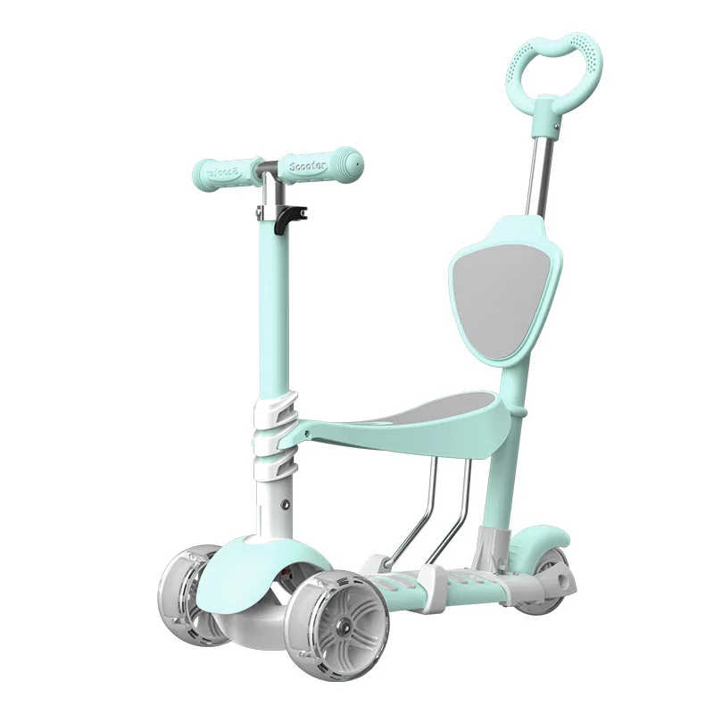 

Children Scooter 3 round Box Bobby Car Baby 2-4 Years Old Slippery Car Kids Three-in-One Flashing Wheel Swing Car