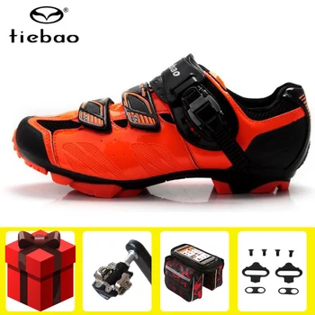 

Tiebao cycling shoes add Bicycle SPD Pedal set mountain bike sneakers Sapatilha Ciclismo MTB athletic breathable Riding Shoes