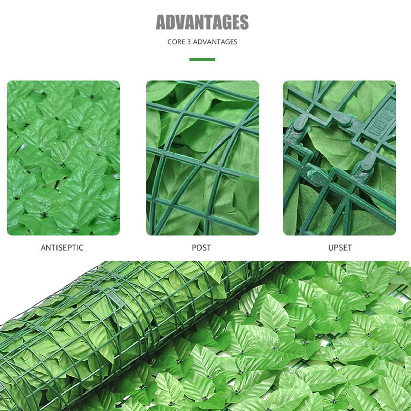 2 Pcs Artificial Ivy Leaf Hedge Screening Roll Green Leaf Privacy Fence Uv Protection For Outdoor Garden Decoration 0 5 3m Fencing Trellis Gates Aliexpress