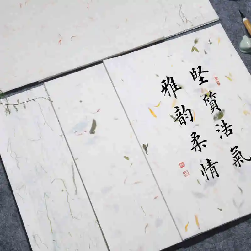 Yunlong Flower Letterhead Rice Paper Letterhead Calligraphy Letterhead Calligraphy Writing Paper Antique Xuan Paper