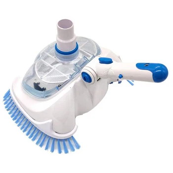 

Swimming Pool Suction Vacuum Head Cleaner Brush Adjustable Angle with Transparent Cover One-Piece Pool Cleaner Free Shipping