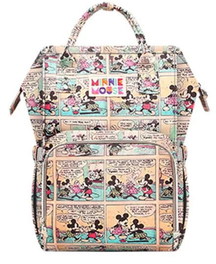 Mommy Bag disney пеленки рюкзак Saco Fralda Grande Capacidade Mochila Bebe многофункциональные сумки для мам простой розовый - Цвет: A4