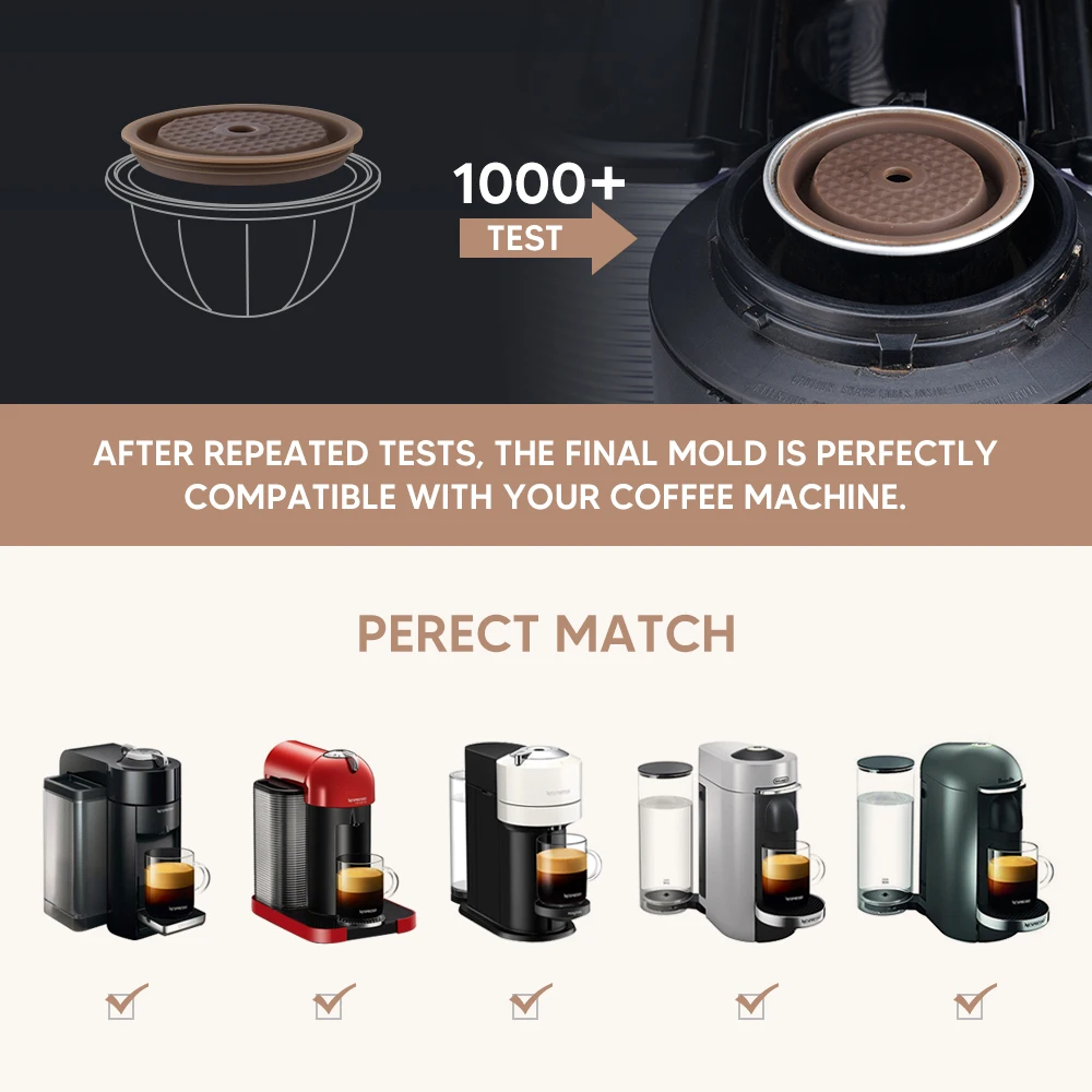 For Nespresso Vertuoline Pop Vertuo Next Coffee Maker Machine Reusable  Capsule Coffee Filter with Original Pods Stainless Steel - AliExpress