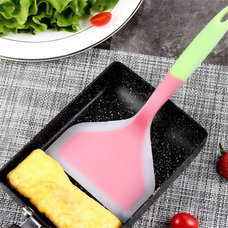 Food Grade Silicone Spatula Wide Meat Egg Kitchen Scraper Pizza Shovel Non Stick Butter Spoon Cake Baking Pastry Tools | Дом и сад