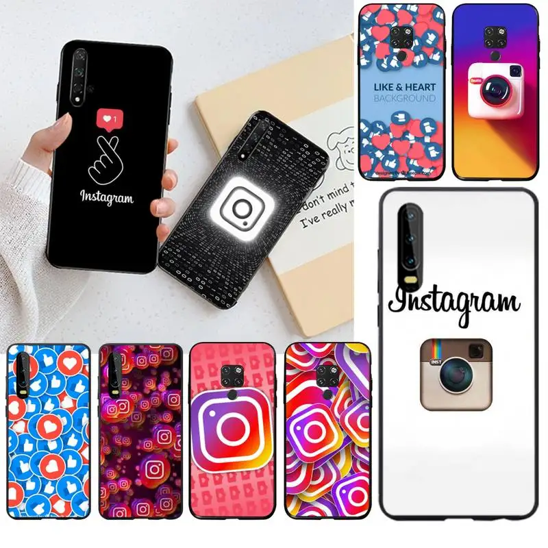 Мягкий чехол для телефона HPCHCJHM с фото на заказ в Instagram Huawei P40 P30 P20 lite Pro Mate 20 P Smart 2019