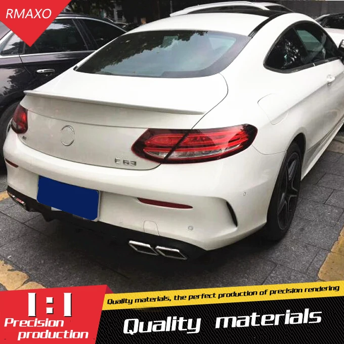Спойлер для Benz W205 C-class coupe спойлер из АБС-пластика заднего крыла автомобиля