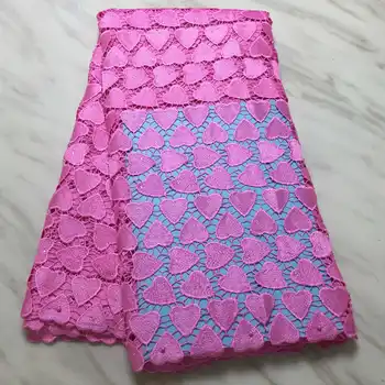 

New Arrival high quality African cord lace fabrics Swiss voile Embroidered Guipure Fabric For 2019 Wedding Dress