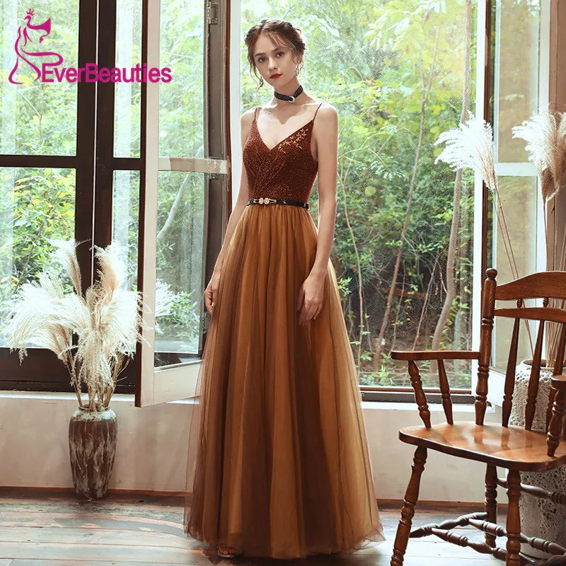 Vestidos De Gala тюлевые платья для выпускного вечера со стразами длинные Vestido Formatura Вечерние платья на тонких бретелях Robe De Soiree