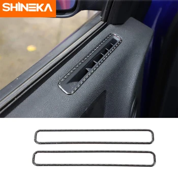 

SHINEKA Interior Mouldingsfor Charger Real Carbon Fiber Front Side Air Condition Outlet Vent Trim for 2015-2019 Dodge Charger, 2