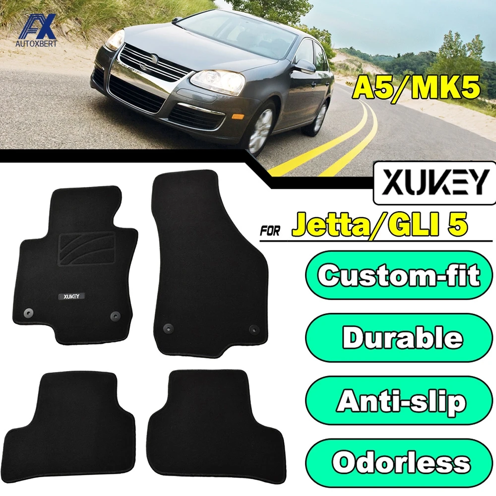 Напольный коврик для автомобиля VW Jetta A5 GLI Sportwagen MK5 6 2006 2014|Напольные коврики| |