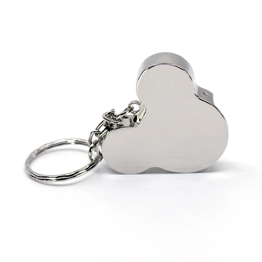 silver Металлическая ручка-накопитель, розовое золото, серебро, usb флэш-накопитель, 4 ГБ, 8 ГБ, 16 ГБ, 32 ГБ, 64 ГБ, 128 ГБ, 256 ГБ, мышь, Ушная карта памяти, флешка, u-накопитель - Цвет: silver