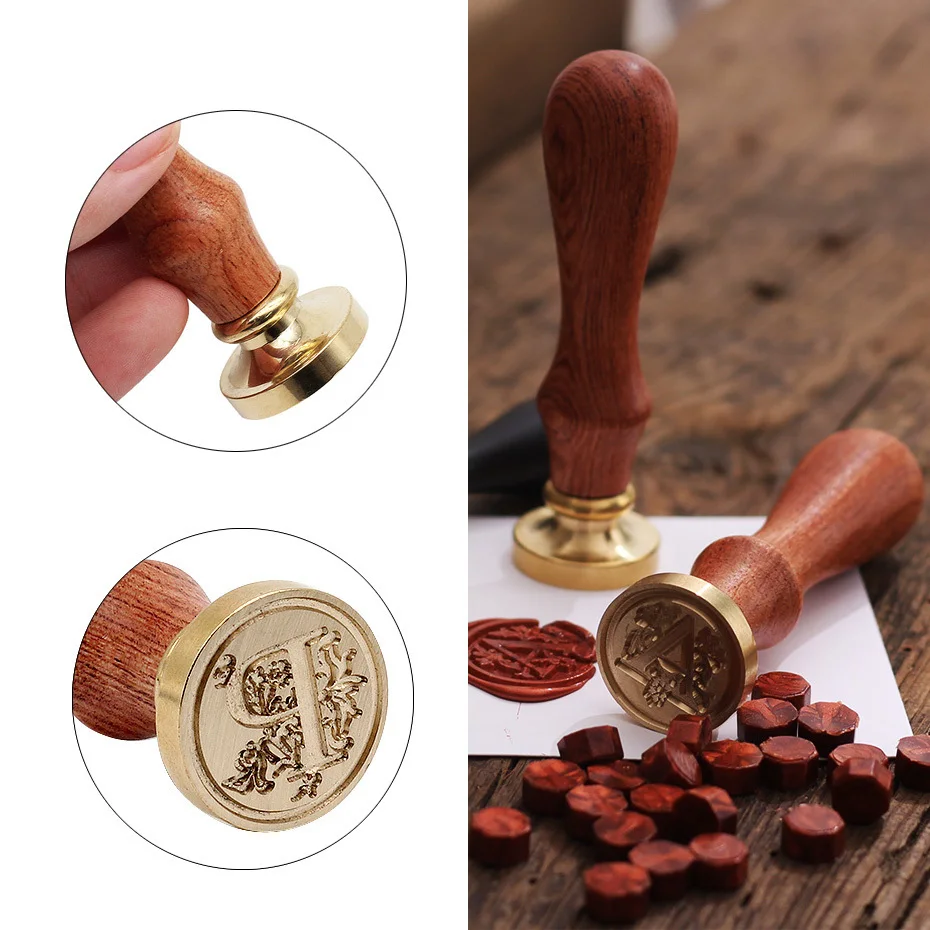 

Classic 26 Letter Seal Free DIY Decoration Birthday Party Card Seal Wax Stamp Craft Wedding Invitation Wax Seal Paint On The