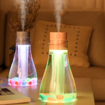 

500ML Air Ultrasonic Humidifier USB Electric Aroma Diffuser Mist Maker Fogger with Colorful LED Night Light Home Mini Humidifier