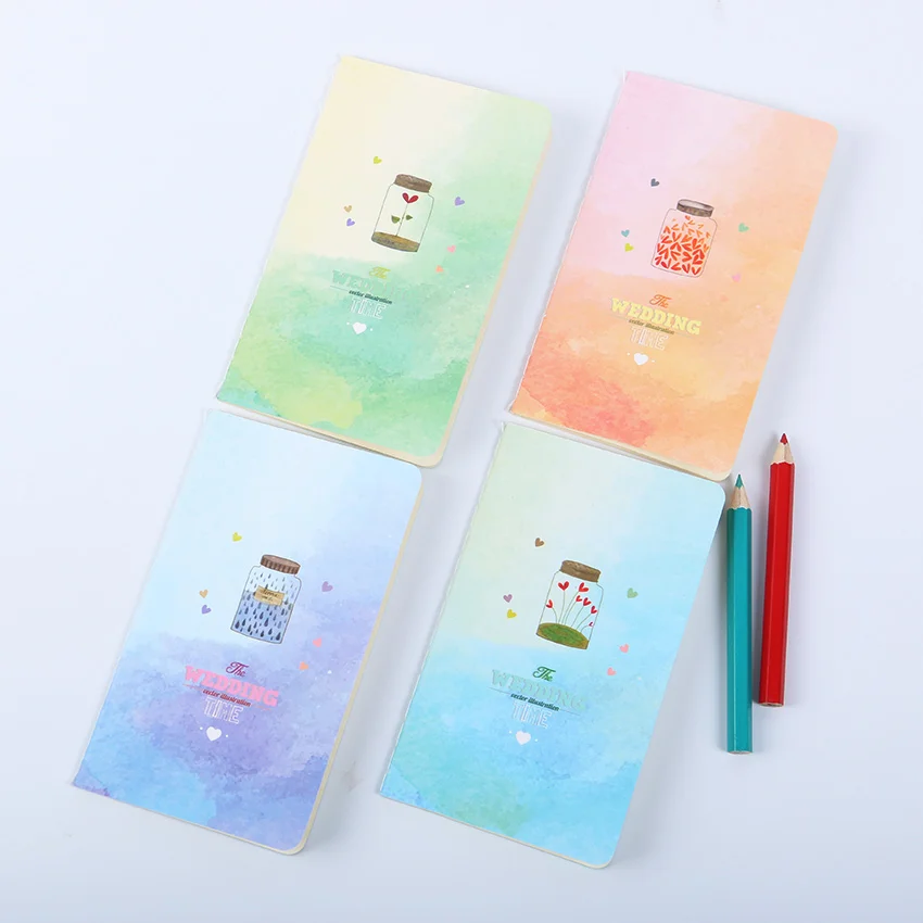 Мини милые, миленькие в японском стиле(«Каваий»), тетрадь для дневника с подкладкой Бумага Винтаж ретро Книга-блокнот для детей корейские канцелярские принадлежности
