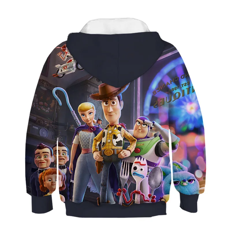 Новинка года; детская толстовка с объемным рисунком из мультфильма «Toy Story 4 Woody»; симпатичное худи с 3D принтом для мальчиков и девочек; детская одежда с героями мультфильмов; Толстовка
